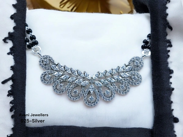 Silver Fancy Mangalsutra - 15.66