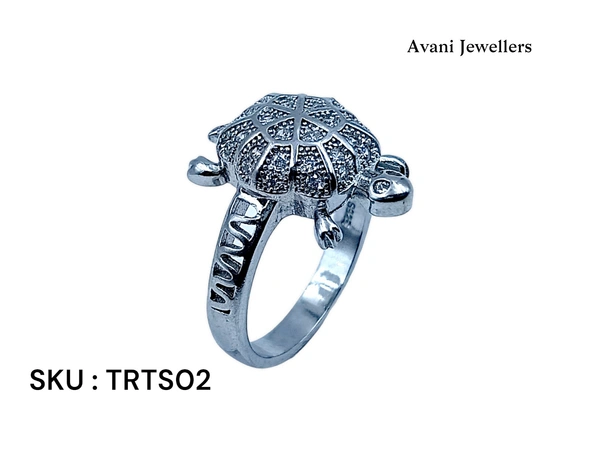 Silver Tortoise Fancy Ring - 7.08, 25