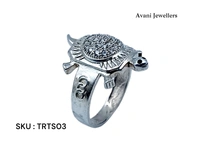 Silver Tortoise Fancy Ring - 4.84, 19