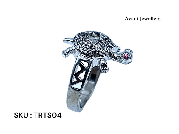 Silver Tortoise Fancy Ring - 6.2, 22