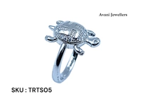 Silver Tortoise Fancy Ring - 9, 3.06