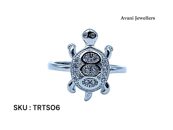 Silver Tortoise Fancy Ring - 2.7, 10