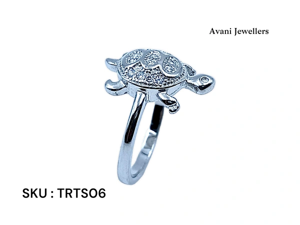 Silver Tortoise Fancy Ring - 2.7, 10