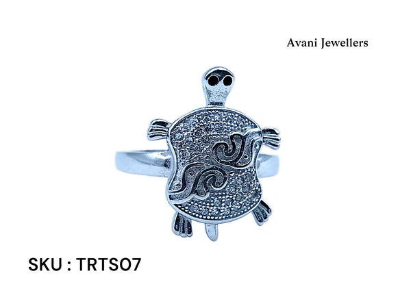 Silver Tortoise Fancy Ring - 5.62, 20