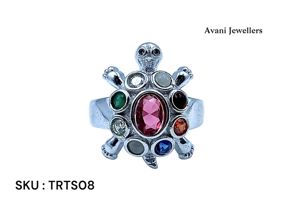 Silver Tortoise Fancy Ring - 3.51, 9