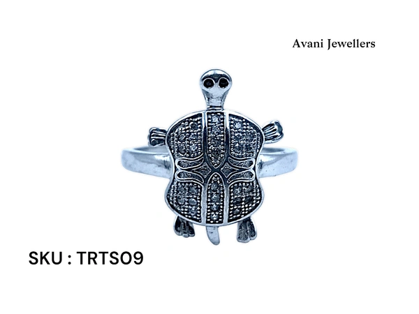 Silver Tortoise Fancy Ring - 5.85, 26