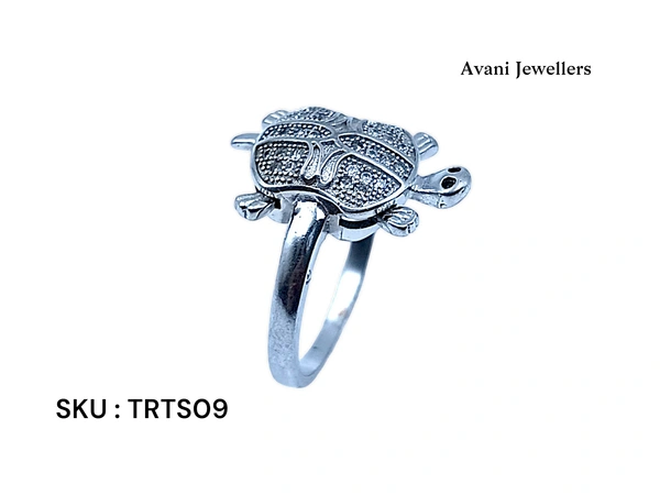 Silver Tortoise Fancy Ring - 5.85, 26