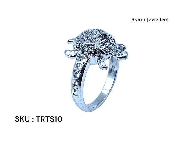 Silver Tortoise Fancy Ring - 5.24, 22