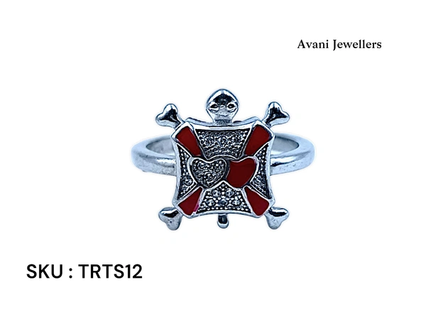 Silver Tortoise Fancy Ring - 3.15, 11