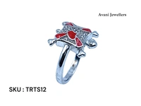 Silver Tortoise Fancy Ring - 3.15, 11