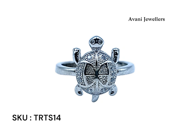Silver Tortoise Fancy Ring - 2.95, 9