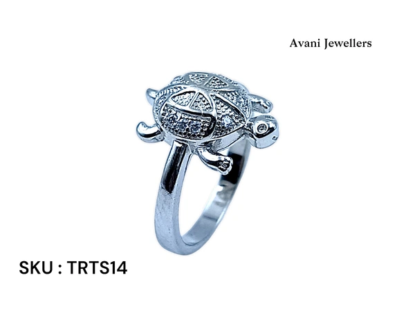 Silver Tortoise Fancy Ring - 2.95, 9