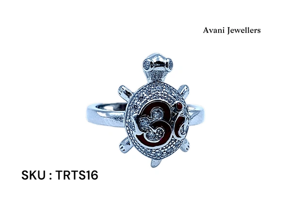 Silver Tortoise Fancy Ring - 3.31, 9