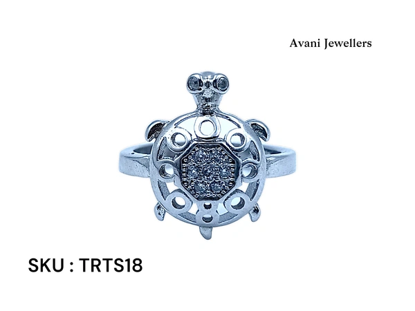 Silver Tortoise Fancy Ring - 3.89, 13