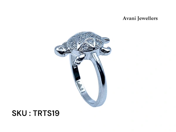 Silver Tortoise Fancy Ring - 2.77, 10