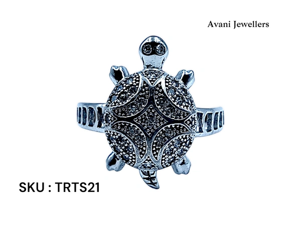 Silver Tortoise Fancy Ring - 6.8, 26
