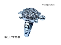 Silver Tortoise Fancy Ring - 6.8, 26