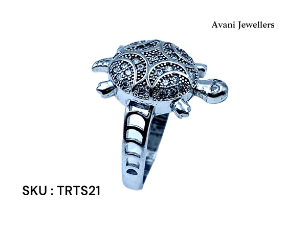 Silver Tortoise Fancy Ring - 6.8, 26