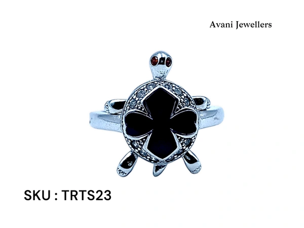 Silver Tortoise Fancy Ring - 3.76, 14