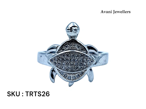 Silver Tortoise Fancy Ring - 5.63, 21