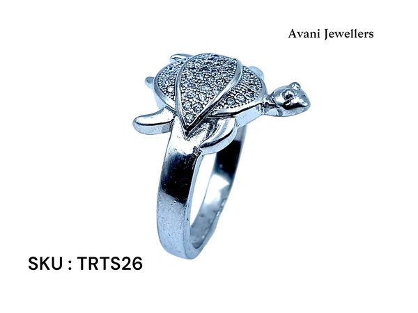 Silver Tortoise Fancy Ring - 5.63, 21