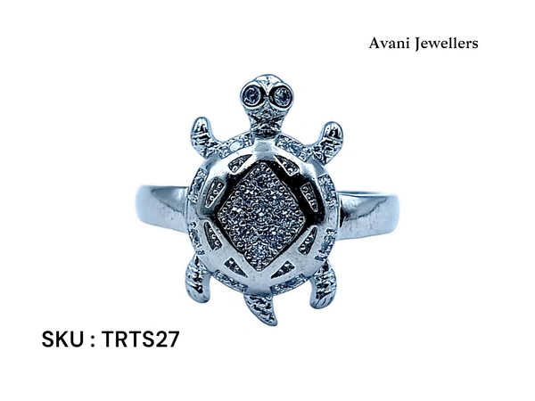 Silver Tortoise Fancy Ring - 5.4, 22