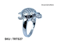 Silver Tortoise Fancy Ring - 5.4, 22