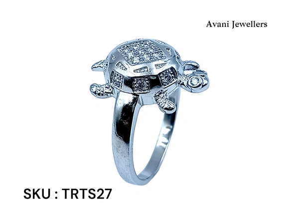 Silver Tortoise Fancy Ring - 5.4, 22