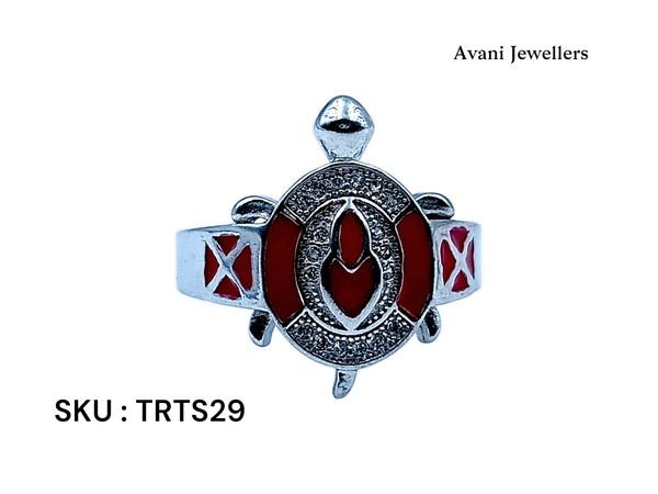 Silver Tortoise Fancy Ring - 5.5, 17