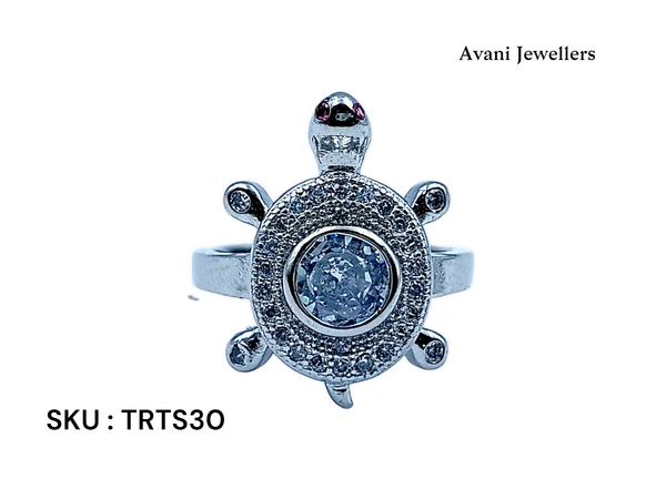Silver Tortoise Fancy Ring - 3.72, 10