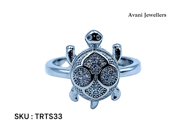 Silver Tortoise Fancy Ring - 2.86, 9