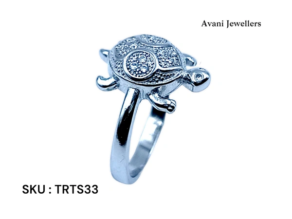 Silver Tortoise Fancy Ring - 2.86, 9