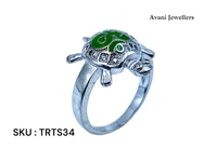 Silver Tortoise Fancy Ring - 5.92, 23