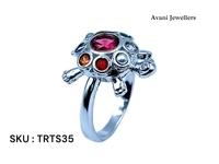 Silver Tortoise Fancy Ring - 3.35, 9