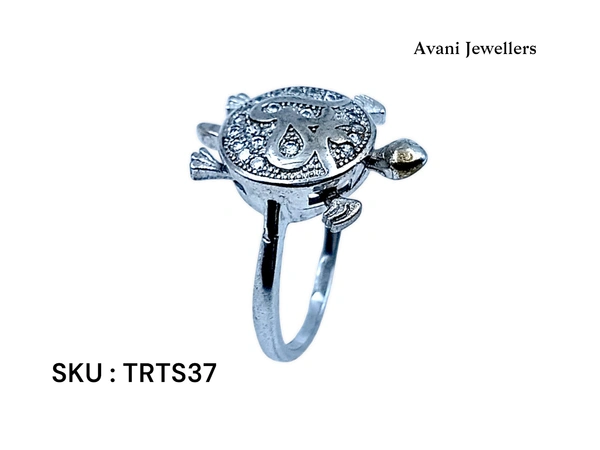 Silver Tortoise Fancy Ring - 3.58, 14