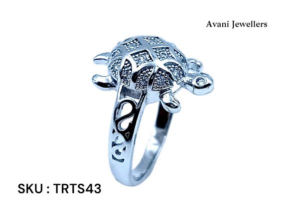 Silver Tortoise Fancy Ring - 5.83, 25