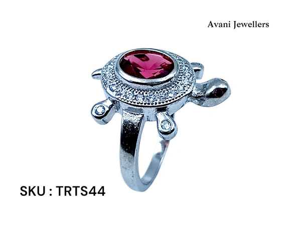 Silver Tortoise Fancy Ring - 3.53, 10