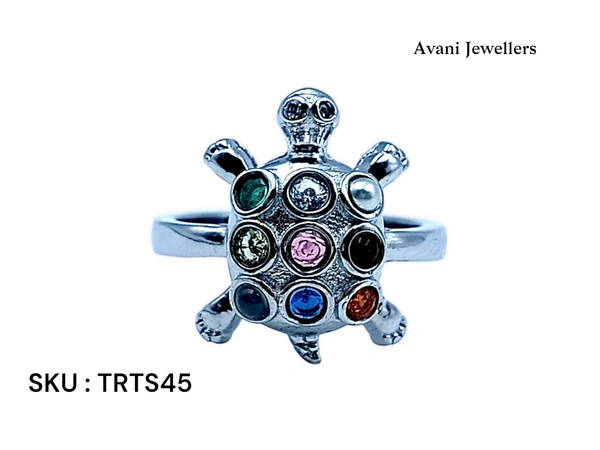 Silver Tortoise Fancy Ring - 3.26, 14
