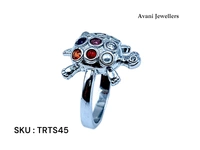 Silver Tortoise Fancy Ring - 3.47, 9