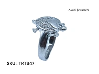 Silver Tortoise Fancy Ring - 6.86, 24