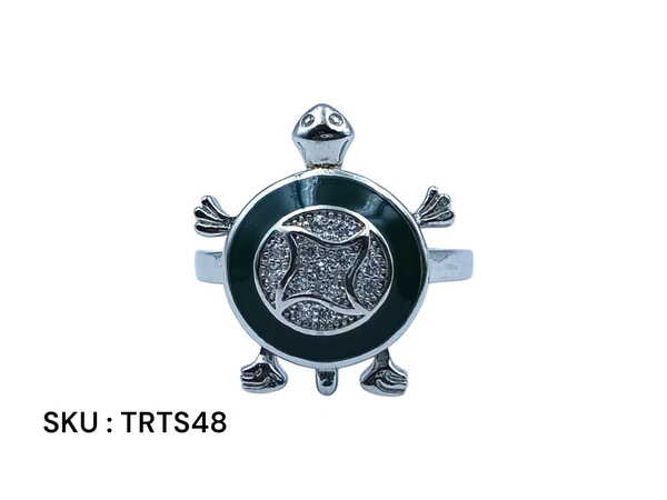 Silver Tortoise Fancy Ring - 3.97, 9