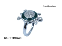 Silver Tortoise Fancy Ring - 3.97, 9