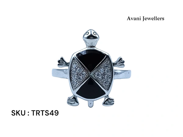 Silver Tortoise Fancy Ring - 3.56, 13