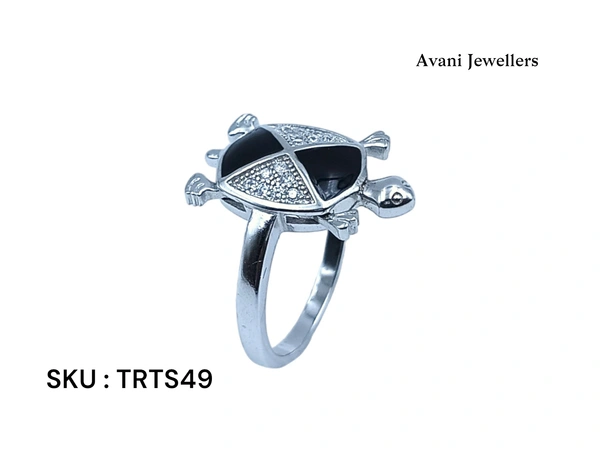 Silver Tortoise Fancy Ring - 3.56, 13