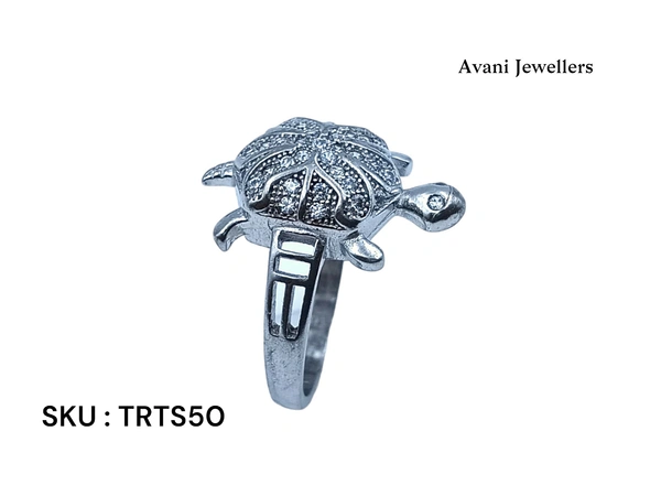 Silver Tortoise Fancy Ring - 7.1, 26