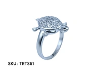 Silver Tortoise Fancy Ring - 5.64, 26