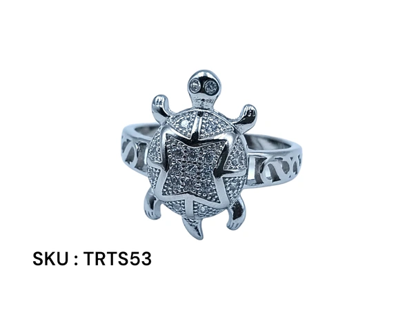 Silver Tortoise Fancy Ring - 5.27, 23