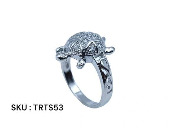 Silver Tortoise Fancy Ring - 5.27, 23