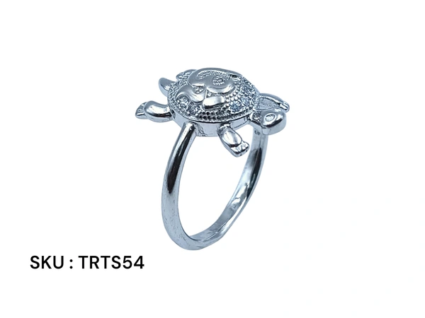 Silver Tortoise Fancy Ring - 3.21, 13