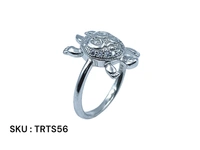 Silver Tortoise Fancy Ring - 3, 11